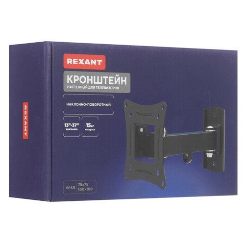 Купить Кронштейн для ТВ Rexant 38-0053 черный  9313523. Характеристики, отзывы и цены в Донецке