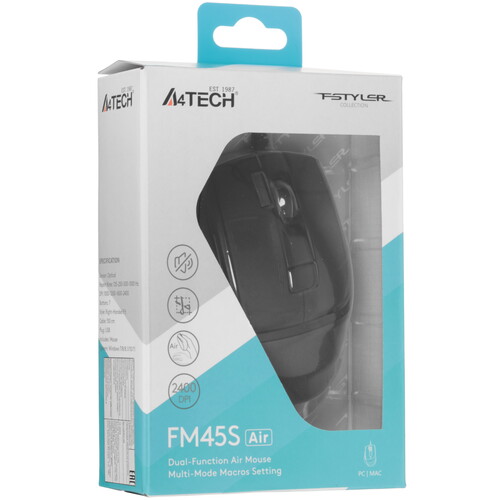 Купить Мышь проводная A4Tech Fstyler FM45S Air  серебристый  9280331. Характеристики, отзывы и цены в Донецке