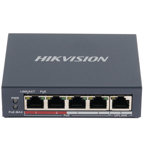 Купить Коммутатор Hikvision DS-3E0105P-E(B)  1615623. Характеристики, отзывы и цены в Донецке