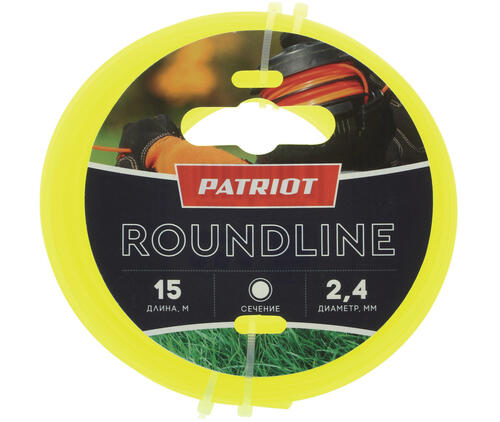 Купить Леска для триммеров Patriot Roundline 805201017  1246229. Характеристики, отзывы и цены в Донецке