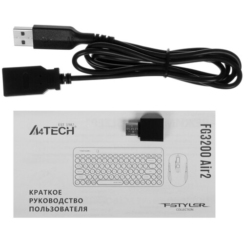 Купить Клавиатура+мышь беспроводная   A4Tech Fstyler FG3200 Air 2 серый  5495133. Характеристики, отзывы и цены в Донецке
