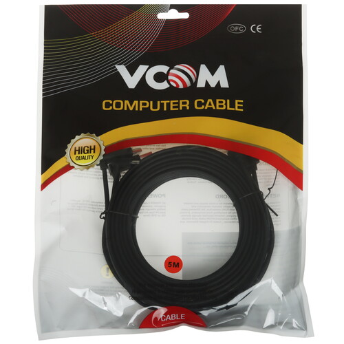 Купить VR кабель VCOM VR 3 черный  5471490. Характеристики, отзывы и цены в Донецке