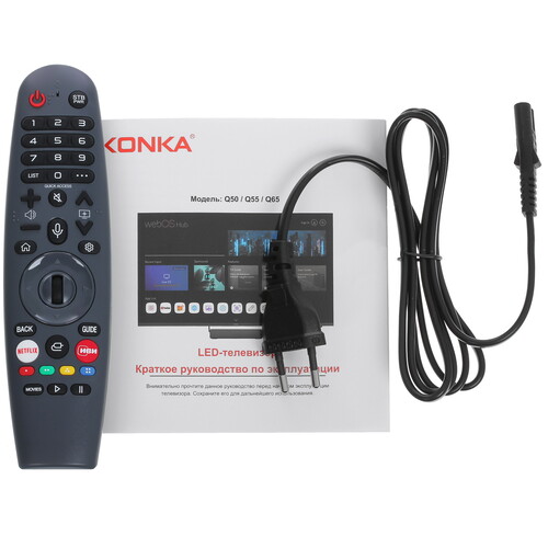 Купить 55" (140 см) Телевизор Konka Q55 черный  5412823. Характеристики, отзывы и цены в Донецке