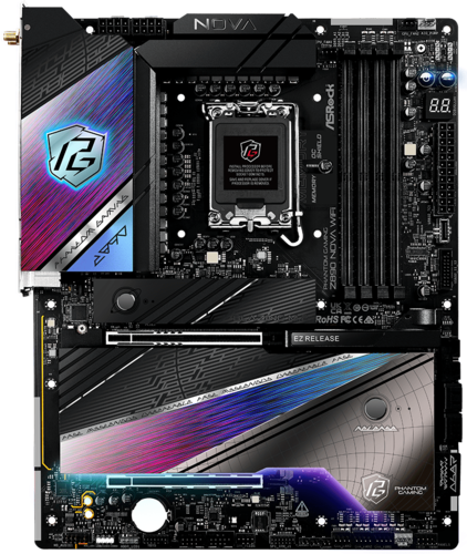 Купить Материнская плата ASRock Phantom Gaming Z890 NOVA WIFI  5608942. Характеристики, отзывы и цены в Донецке