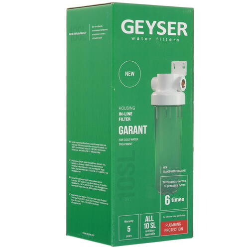 Купить Корпус для магистрального фильтра Гейзер Гарант 10SL 1/2"  5429818. Характеристики, отзывы и цены в Донецке