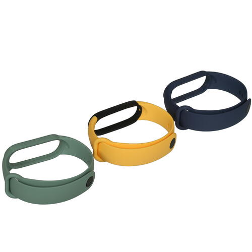 Купить Ремешок Xiaomi для Xiaomi Mi Smart Band 5/ 6/ Amazfit Band 5 желтый, зеленый, синий  4780130. Характеристики, отзывы и цены в Донецке