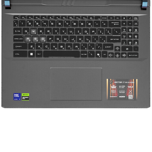 Купить 17" Ноутбук MSI Vector 17 HX AI A2XWIG серый  5630103. Характеристики, отзывы и цены в Донецке