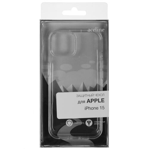 Купить Накладка  Aceline Silicone для Apple iPhone 15 прозрачный  5423951. Характеристики, отзывы и цены в Донецке