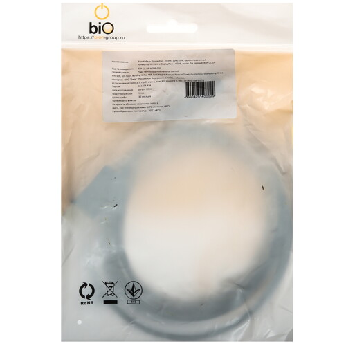 Купить Кабель однонаправленный Bion DisplayPort - HDMI, 2 м  5612913. Характеристики, отзывы и цены в Донецке