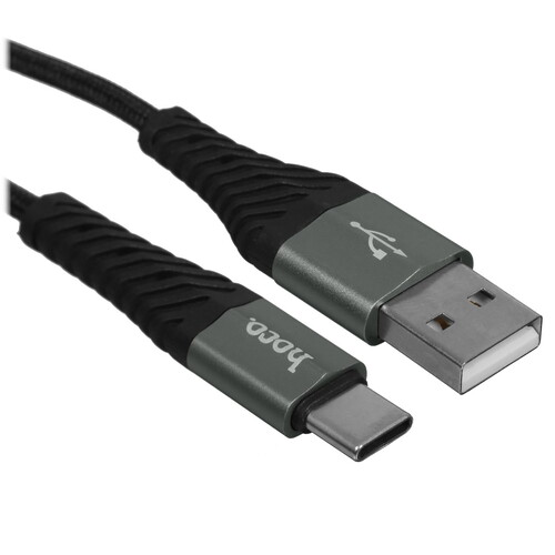 Купить Кабель круглый Hoco USB Type-C - USB 2.0 Type-A черный 1 м  5475028. Характеристики, отзывы и цены в Донецке