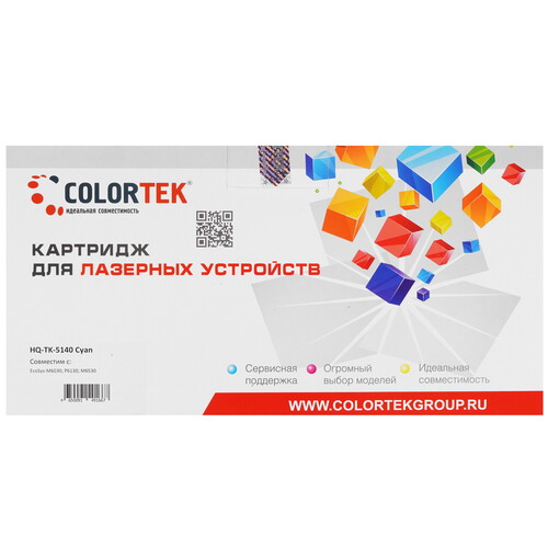 Купить Картридж лазерный Colortek TK-5140 C голубой  5367171. Характеристики, отзывы и цены в Донецке