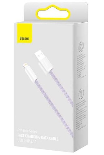Купить Кабель круглый Baseus Lightning 8-pin - USB 2.0 Type-A фиолетовый 2 м  9260672. Характеристики, отзывы и цены в Донецке