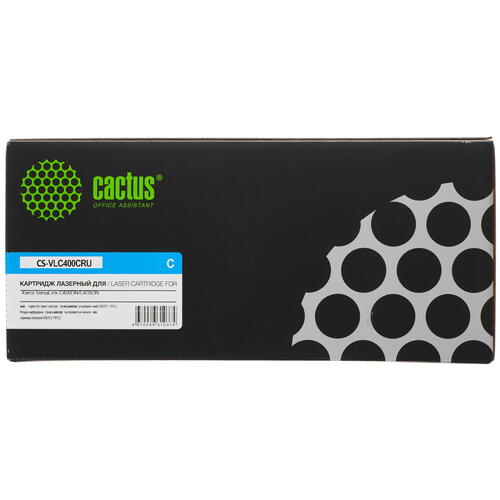 Купить Картридж лазерный Cactus CS-VLC400CRU голубой, с чипом  9914124. Характеристики, отзывы и цены в Донецке