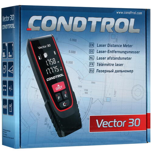 Купить Лазерный нивелир Condtrol QB promo  + лазерный дальномер Condtrol Vector 30  5083126. Характеристики, отзывы и цены в Донецке