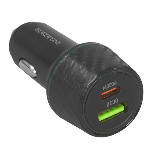 Купить Автомобильное ЗУ Borofone BZ21 Brilliant черный  9244288. Характеристики, отзывы и цены в Донецке