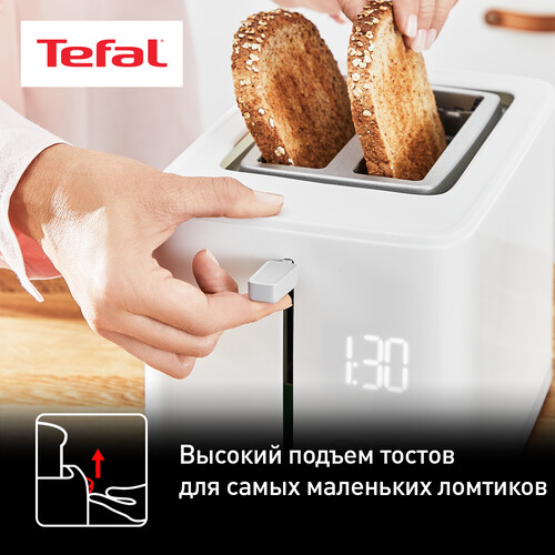 Купить Тостер Tefal Sense TT693110 белый  5495948. Характеристики, отзывы и цены в Донецке