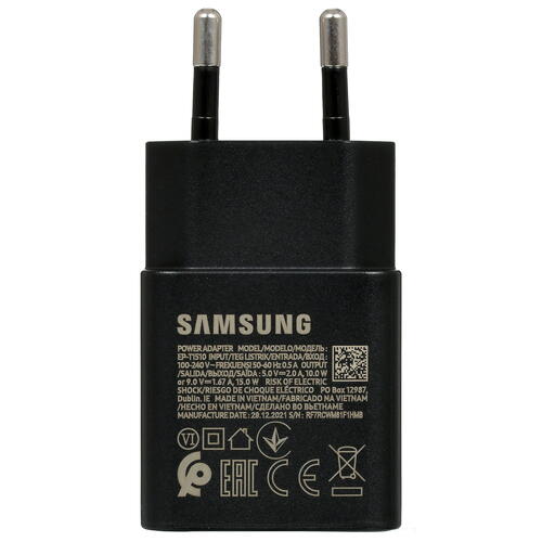 Купить Сетевое зарядное устройство Samsung EP-T1510 черный  4867551. Характеристики, отзывы и цены в Донецке