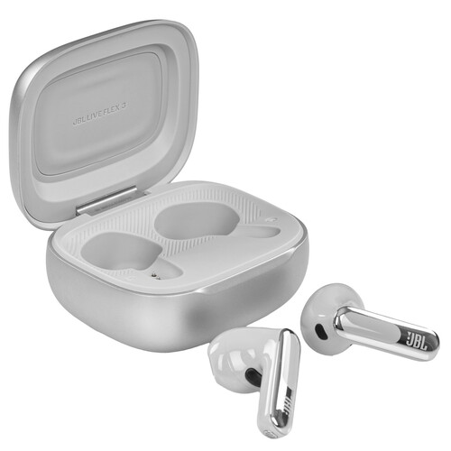 Купить Наушники TWS JBL Live Flex 3 серебристый  5474667. Характеристики, отзывы и цены в Донецке