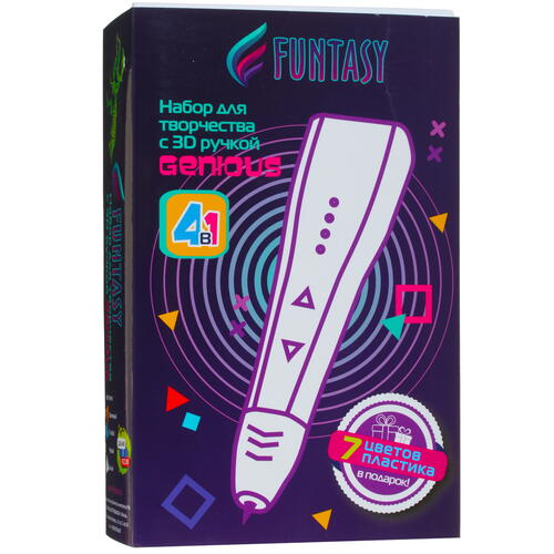 Купить Набор для творчества с 3D-ручкой Funtasy GENIOUS  синий  4866588. Характеристики, отзывы и цены в Донецке