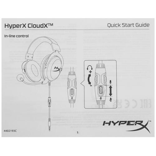 Купить Проводные наушники HyperX CloudX 2022 HHSC2-CG-SL/G черный 2022  5073354. Характеристики, отзывы и цены в Донецке