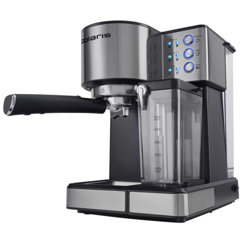 Купить Кофеварка рожковая Polaris PCM 1536E Adore Cappuccino серый  5456379. Характеристики, отзывы и цены в Донецке