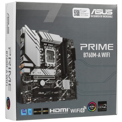 Купить Материнская плата ASUS PRIME B760M-A WIFI  5420860. Характеристики, отзывы и цены в Донецке