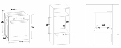 Купить Электрический духовой шкаф Simfer B4EB16016 черный  8186936. Характеристики, отзывы и цены в Донецке