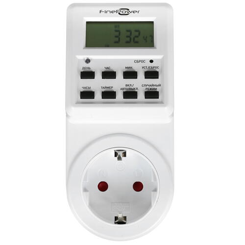Купить Таймер розеточный FinePower ST-A0120  4876629. Характеристики, отзывы и цены в Донецке