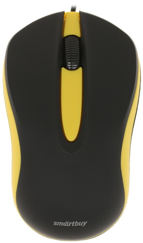 Купить Мышь проводная Smartbuy 329 Black/Yellow USB  1260315. Характеристики, отзывы и цены в Донецке