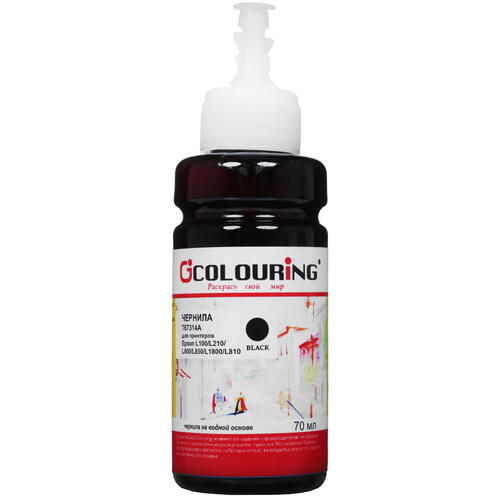 Купить Чернила водорастворимые Colouring [T67314A] матовый черный  4735821. Характеристики, отзывы и цены в Донецке