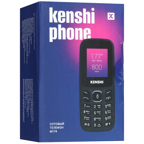 Купить Сотовый телефон KENSHI M174 черный + SIM-карта  9214958. Характеристики, отзывы и цены в Донецке