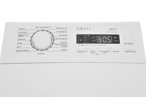 Купить Стиральная машина ZUGEL ZWT612 белый  9982986. Характеристики, отзывы и цены в Донецке