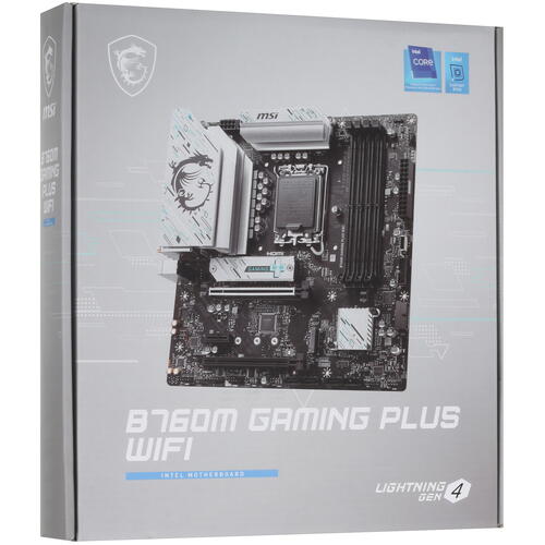 Купить Материнская плата MSI B760M GAMING PLUS WIFI  5439108. Характеристики, отзывы и цены в Донецке