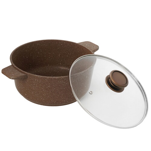 Купить Кастрюля MAUNFELD CARMEL 4 л 24 см коричневый  9232413. Характеристики, отзывы и цены в Донецке