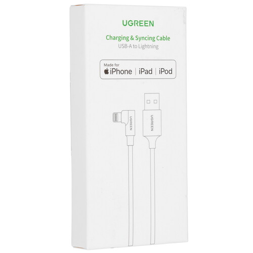 Купить Кабель круглый Ugreen Lightning 8-pin MFI - USB 2.0 Type-A красный 1 м  5478790. Характеристики, отзывы и цены в Донецке