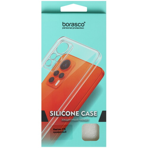 Купить Накладка  BoraSCO Silicone Case для realme C75 прозрачный  5612098. Характеристики, отзывы и цены в Донецке