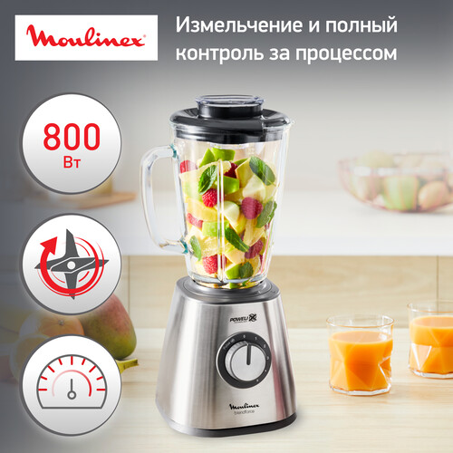 Купить Блендер стационарный Moulinex Blendforce 2 LM439D10 серебристый  5323262. Характеристики, отзывы и цены в Донецке