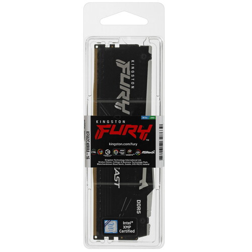 Купить Оперативная память Kingston FURY Beast Black RGB [KF552C40BBA-16] 16 ГБ  5049420. Характеристики, отзывы и цены в Донецке