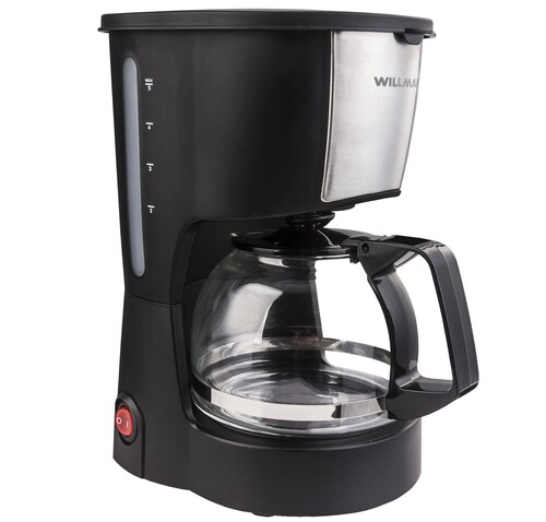 Купить Кофеварка капельная WILLMARK WCM-870D черный  5359511. Характеристики, отзывы и цены в Донецке