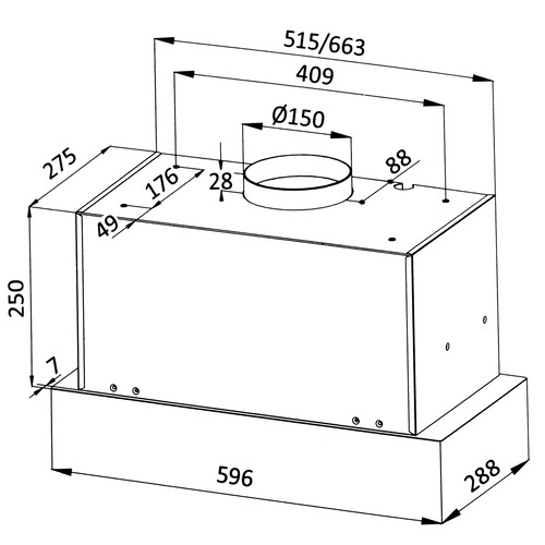 Купить Вытяжка полновстраиваемая DEXP BH60-FNF белый  9152686. Характеристики, отзывы и цены в Донецке