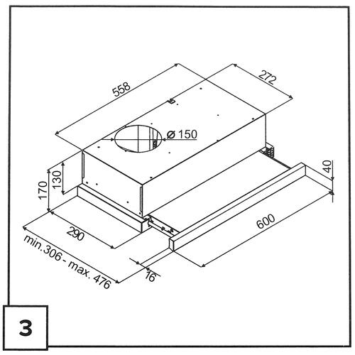 Купить Вытяжка телескопическая Gorenje TH62E3X серебристый/серебристый  8192664. Характеристики, отзывы и цены в Донецке