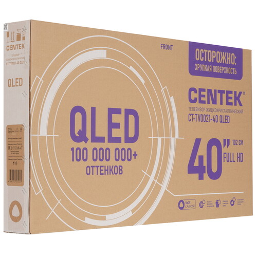 Купить 40" (102 см) Телевизор Centek CT-TV0021-40 черный  9267989. Характеристики, отзывы и цены в Донецке