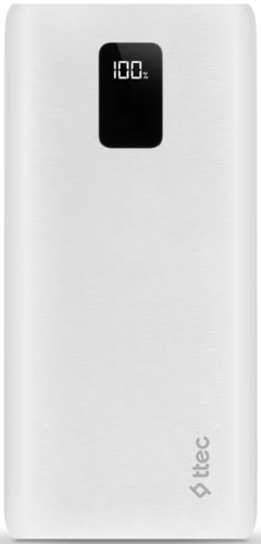Купить Портативный аккумулятор TTEC PowerSlim Trio LCD белый  9140722. Характеристики, отзывы и цены в Донецке