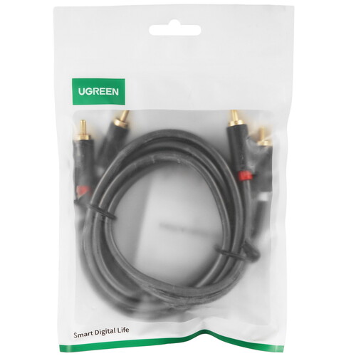 Купить Кабель   Ugreen 2RCA - 2RCA черный  9178982. Характеристики, отзывы и цены в Донецке