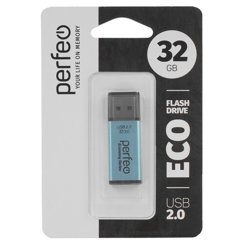 Купить Память USB Flash 32 ГБ Perfeo E03 Economy Series [PF-E03N032ES]  9209060. Характеристики, отзывы и цены в Донецке