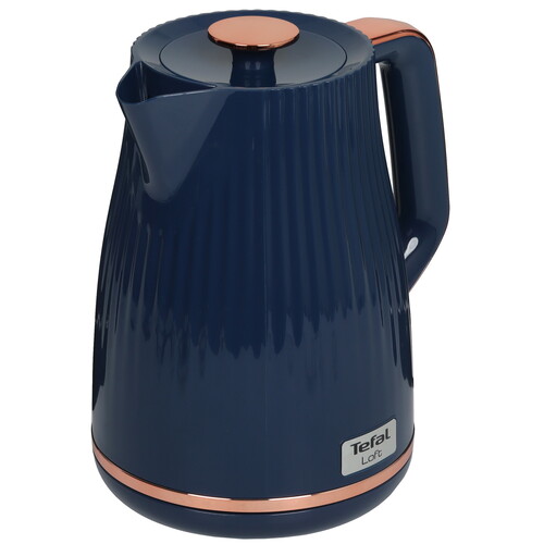 Купить Электрочайник Tefal Loft KO251430 синий  9225084. Характеристики, отзывы и цены в Донецке