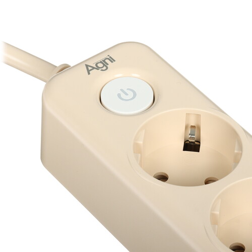 Купить Сетевой фильтр AGNI TP-FD3E бежевый  9289355. Характеристики, отзывы и цены в Донецке