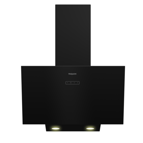 Купить Вытяжка наклонная Hotpoint HPHV 63LT BL черный/черный  9106743. Характеристики, отзывы и цены в Донецке