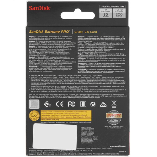 Купить Карта памяти SanDisk Extreme PRO CFast 2.0 CFast 2.0 128 ГБ  4723570. Характеристики, отзывы и цены в Донецке