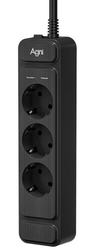 Купить Сетевой фильтр AGNI TP-FS3E черный  9289249. Характеристики, отзывы и цены в Донецке